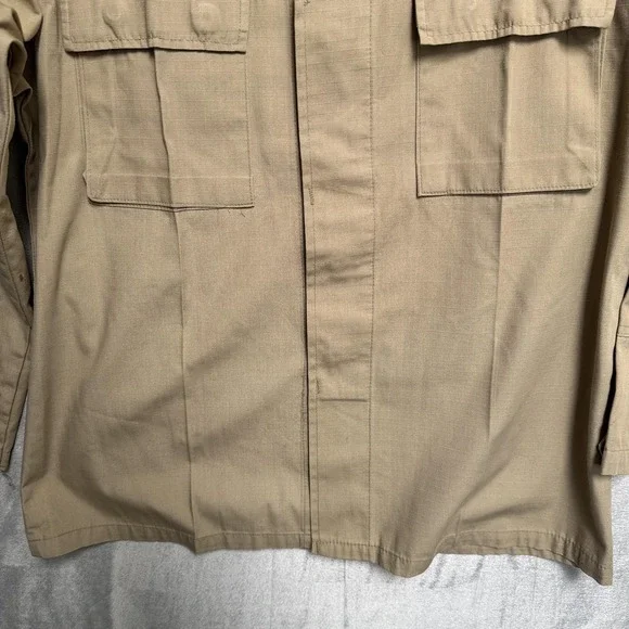 Brigade Quartermasters Jacket Mens Medium Beige Combat Cloth Military Field - Picture 3 of 10